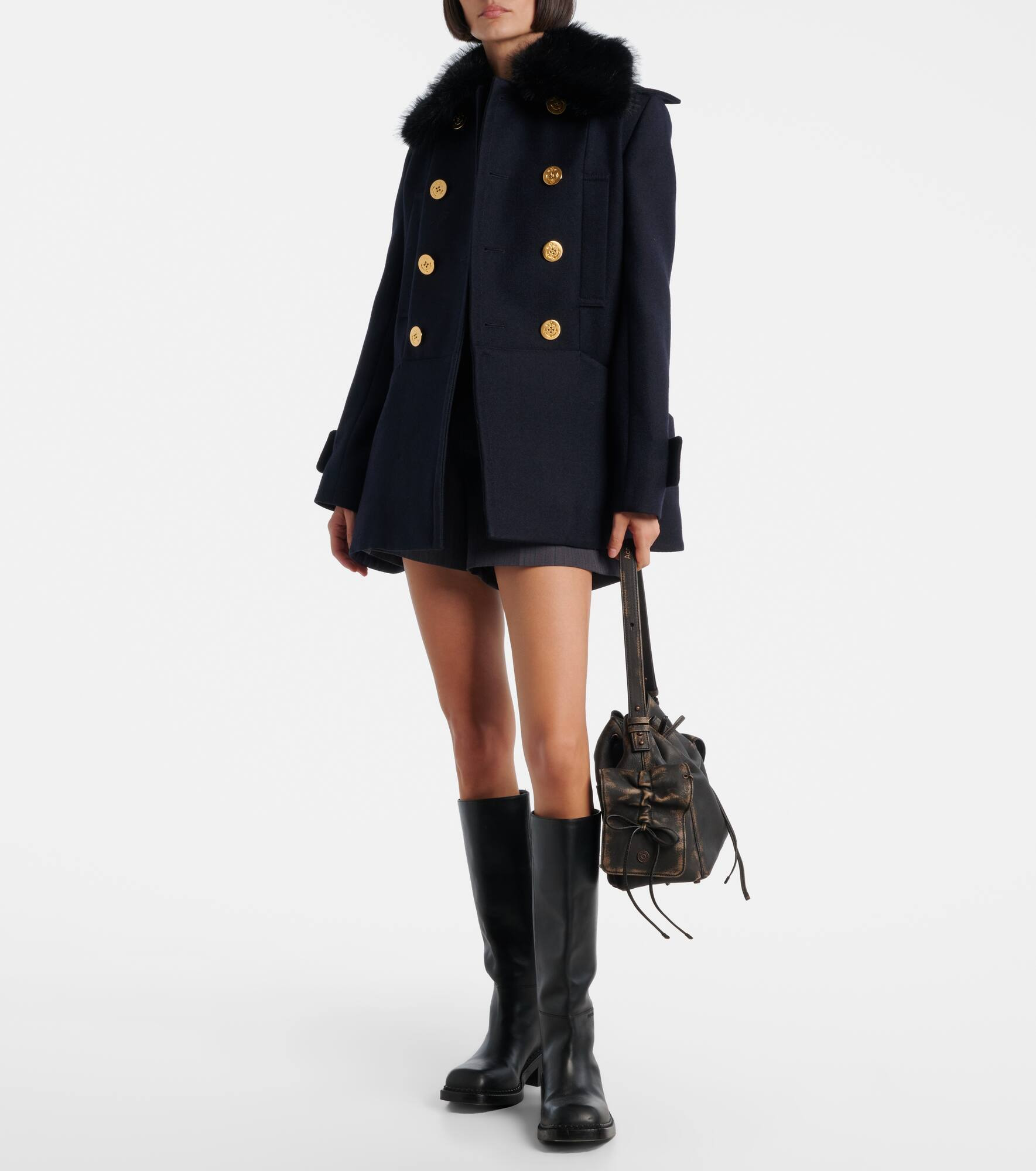 Wool melton coat - 2