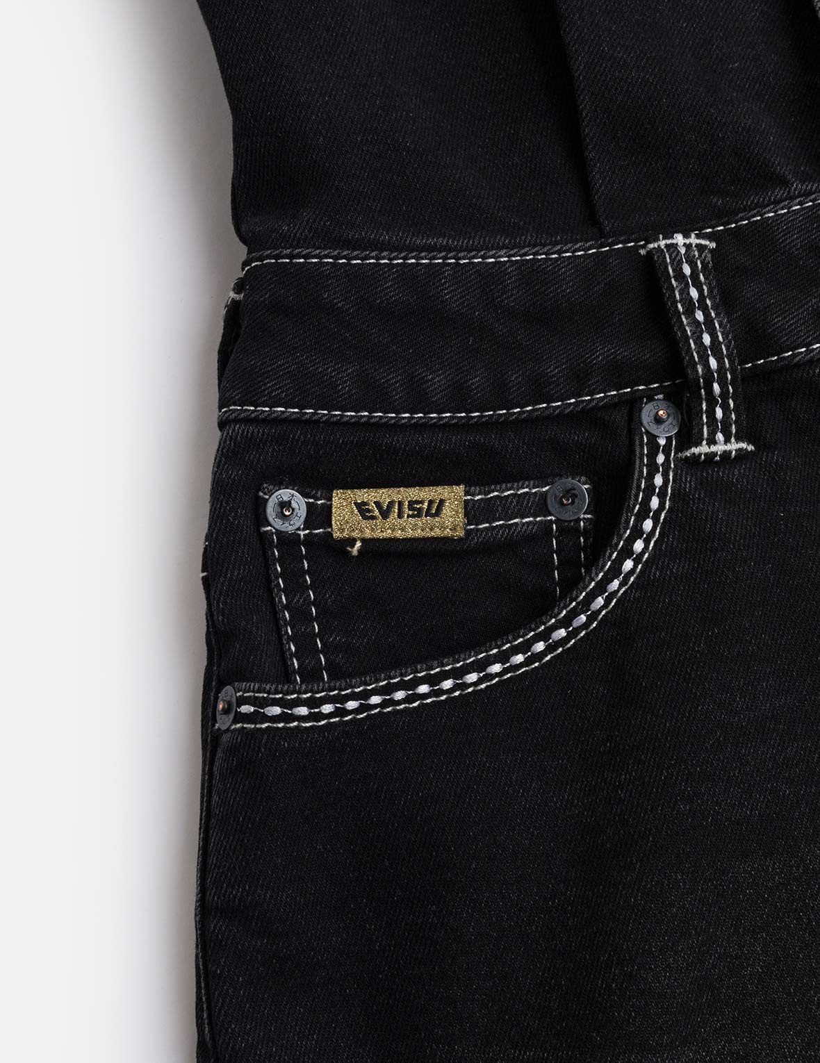 Logo Embroidery Fashion Fit Denim Dress - 7