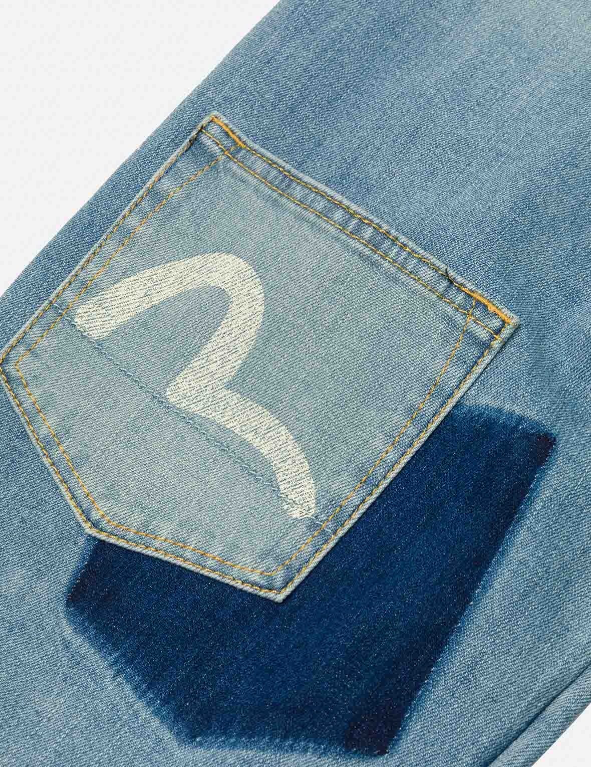 Multi-Pocket with Seagull Print 3D Fit Jeans - 9