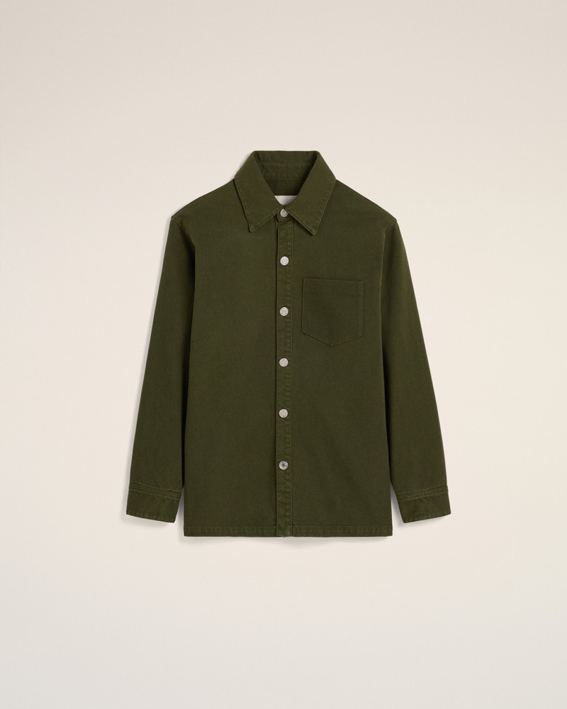 GREEN COTTON AMI DE COEUR OVERSHIRT 1
