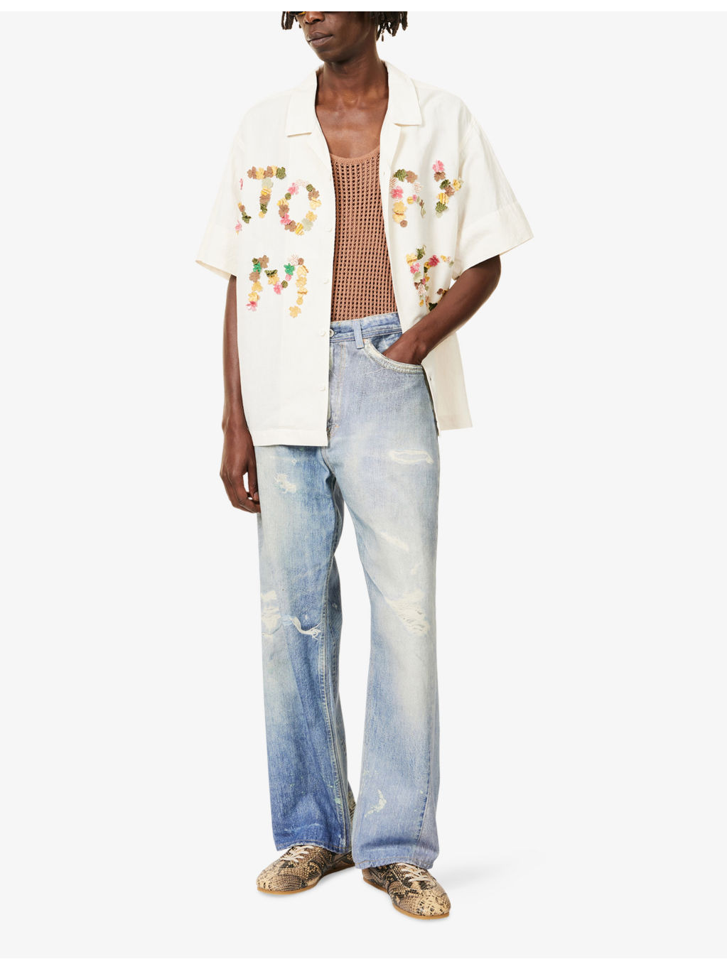 Greetings Relaxed-Fit Cotton And Linen Shirt - 2