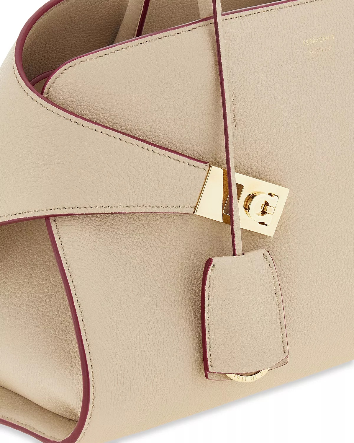 Small Hug Leather Top Handle Bag - 8
