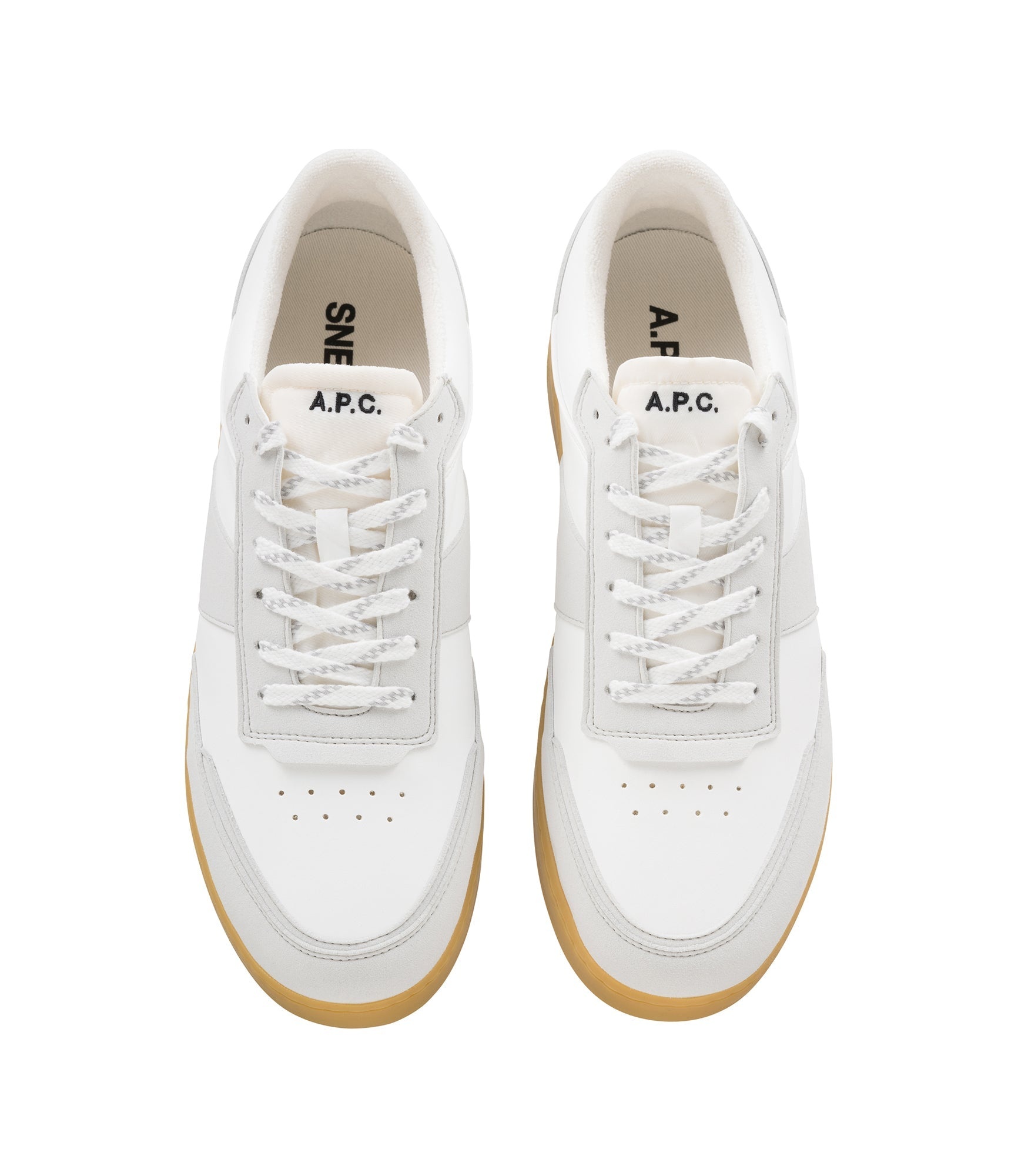 Apc white sneakers deals