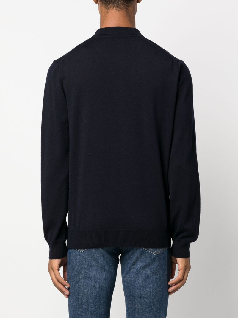 zip-up virgin-wool polo shirt 4