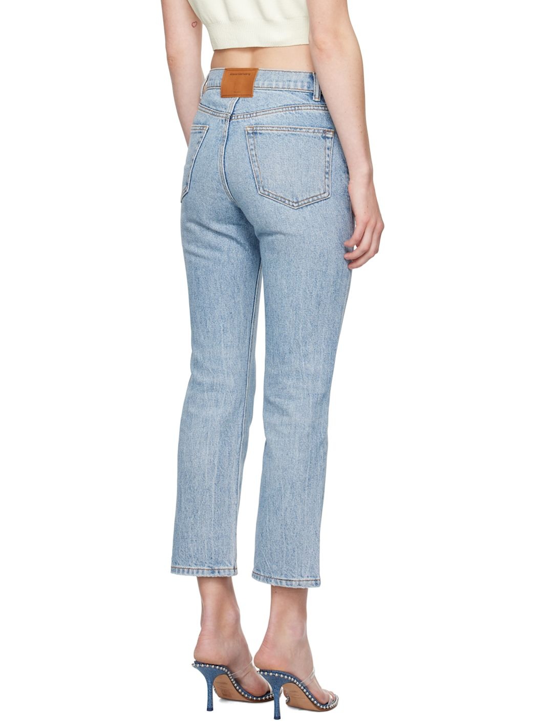 Blue OG High-Rise Stovepipe Jeans - 3