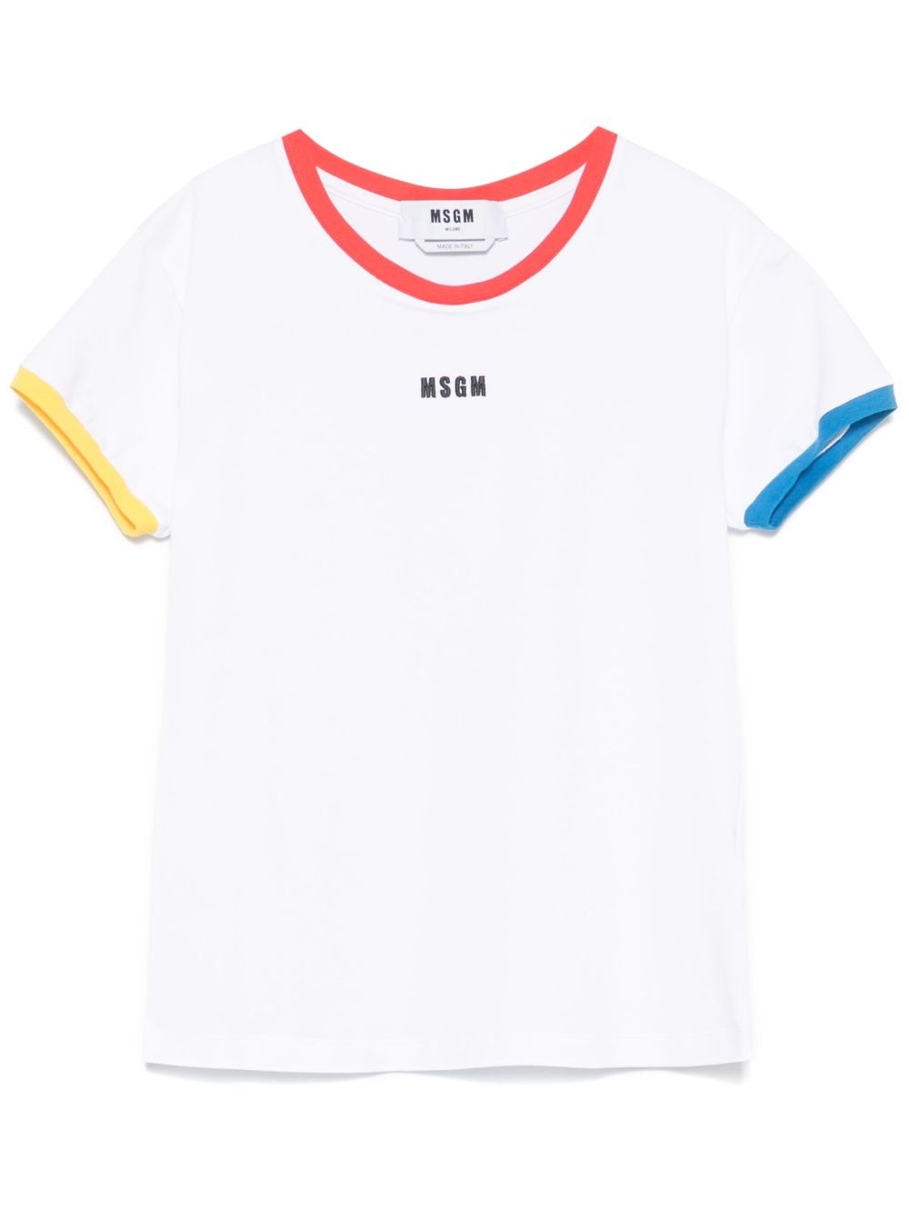 logo-embroidered T-shirt - 1