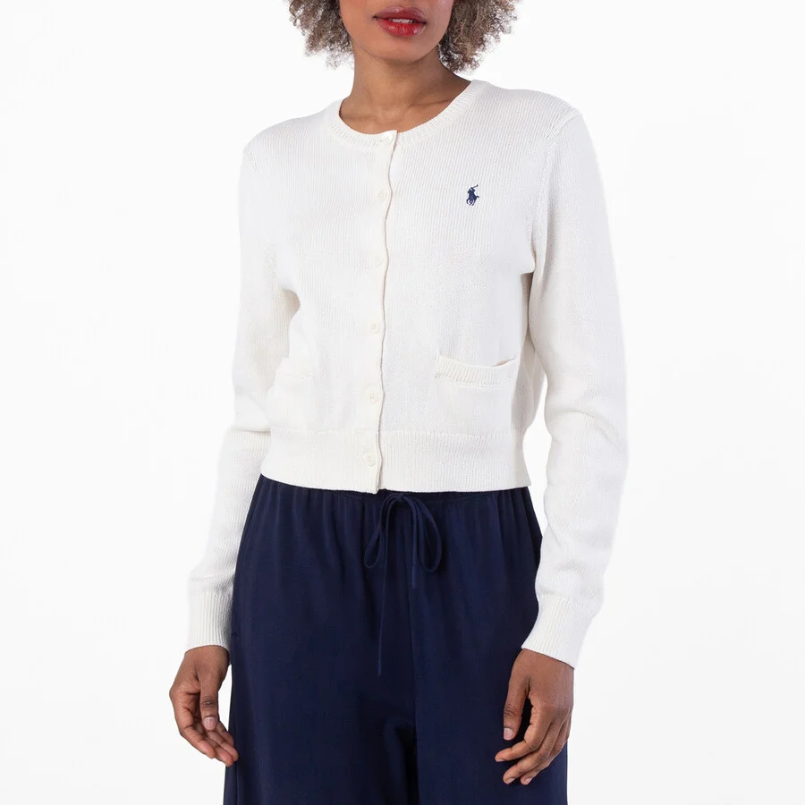 Polo Ralph Lauren Long Sleeve Cotton Cardigan, Size Large - 1