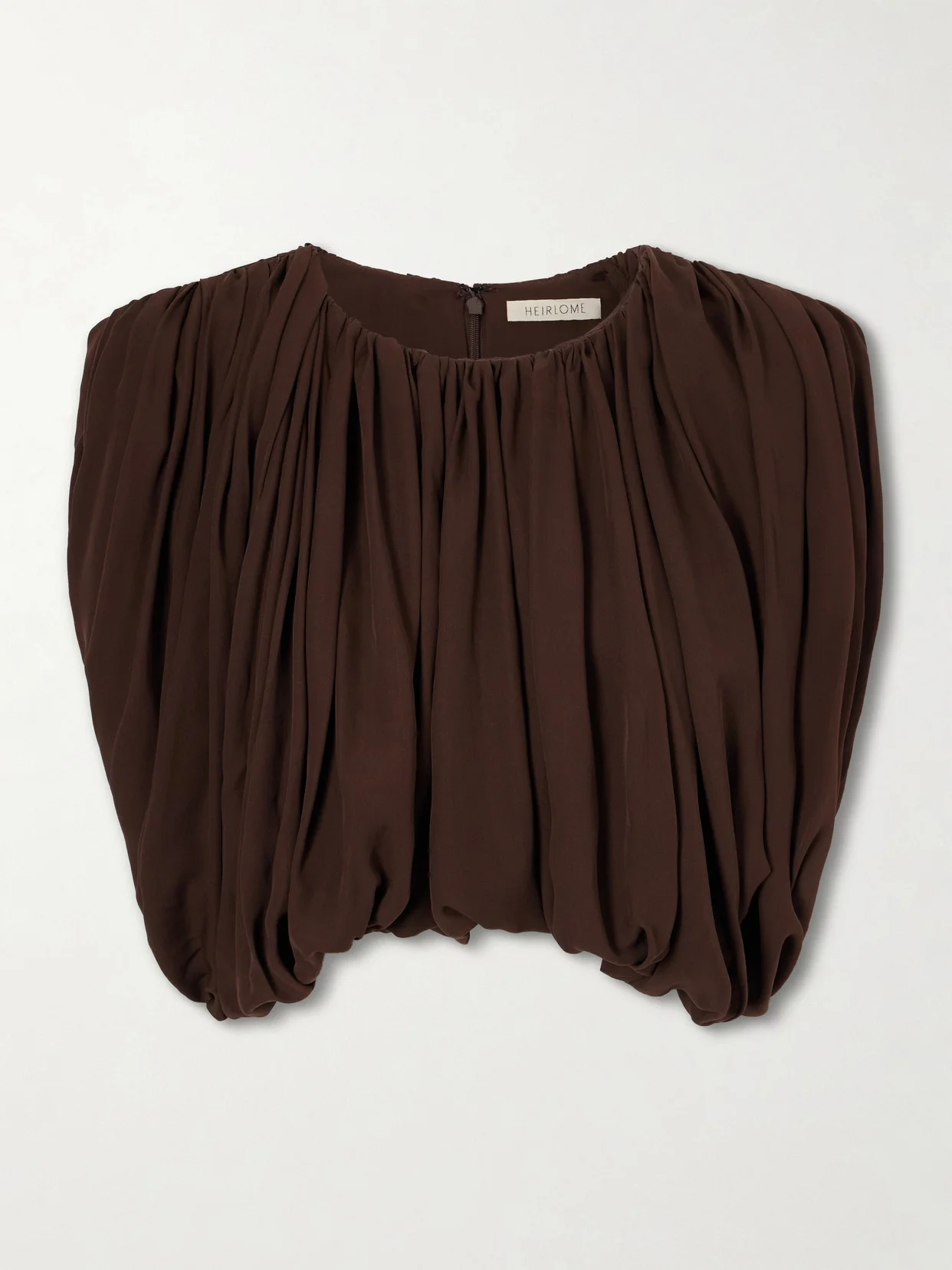 Renata Silk Cropped Top - 1
