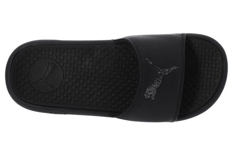 PUMA (WMNS) PUMA Cool Cat Sport Glitter Slipper Black/Silver 371017-02 outlook