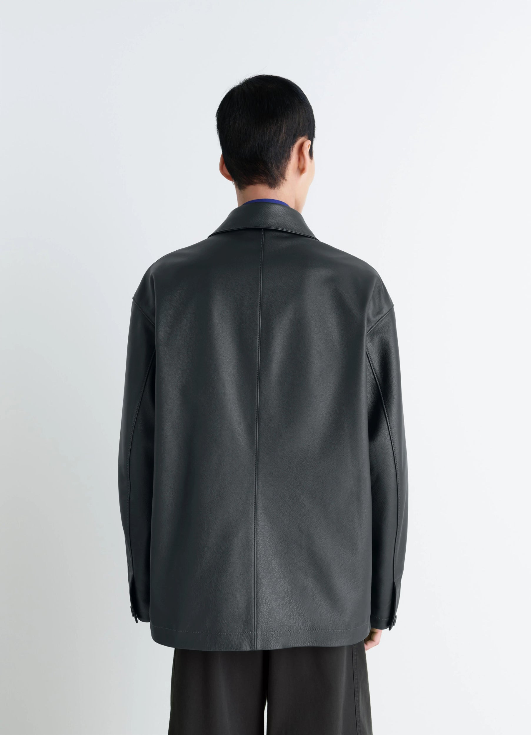 LEATHER WORKWEAR JACKET - 6