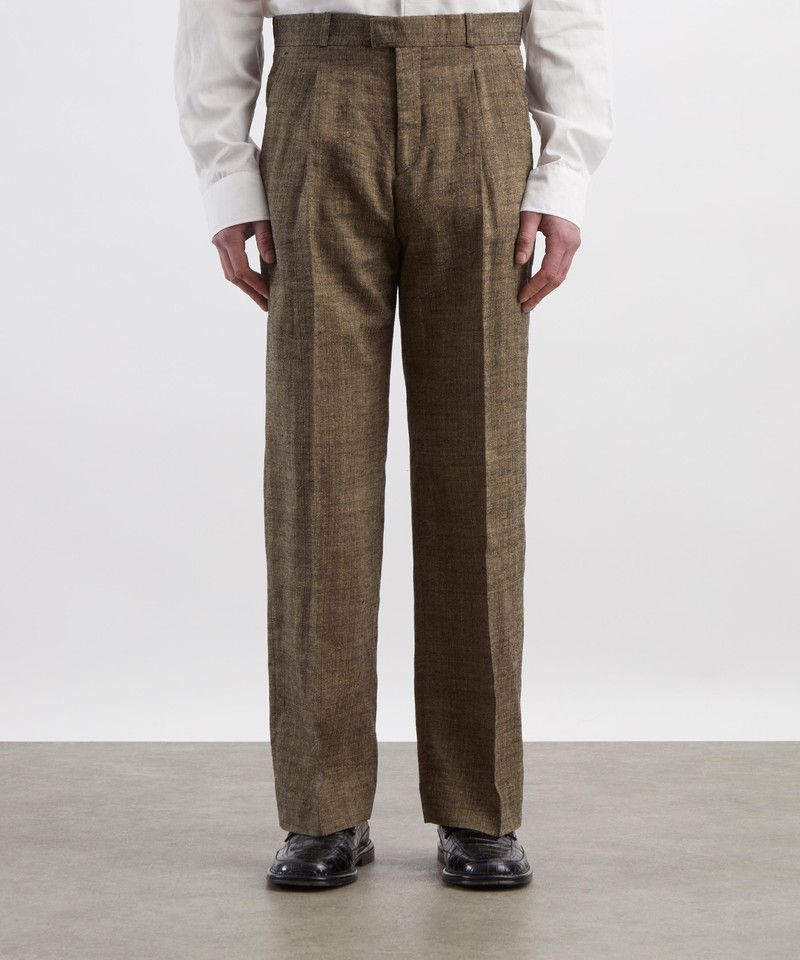 Our Legacy Slack Deep Husk Soft Grain Weave Trousers outlook