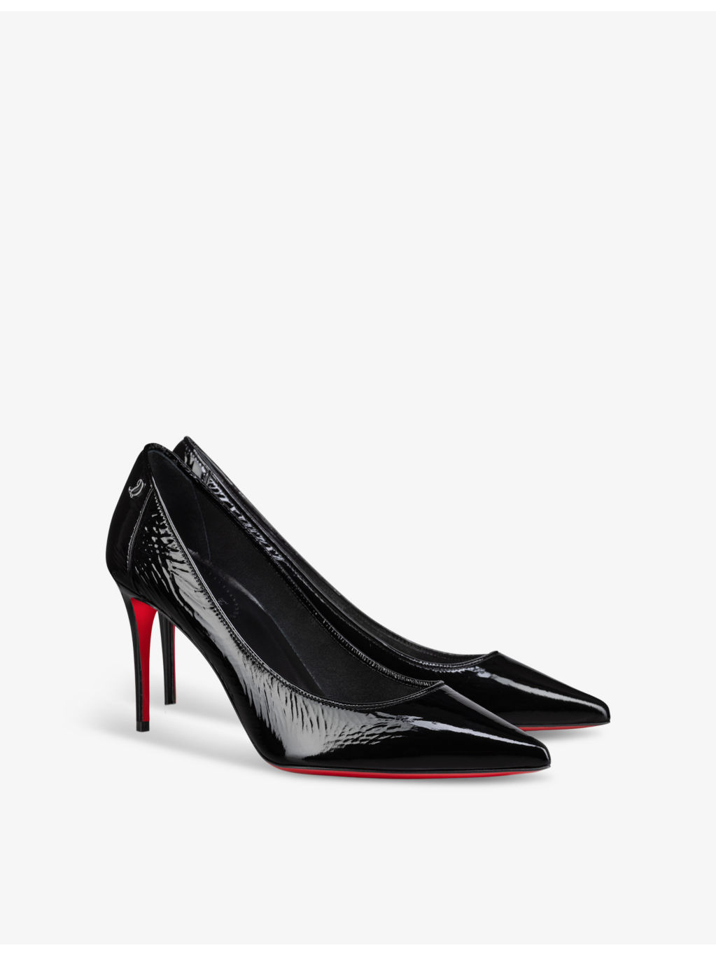 Sporty Kate 85 patent-leather heeled courts - 3