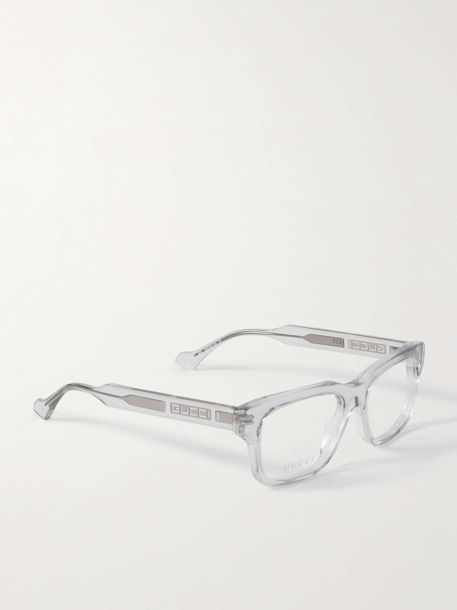 Square-Frame Recycled-Acetate Optical Glasses - 3
