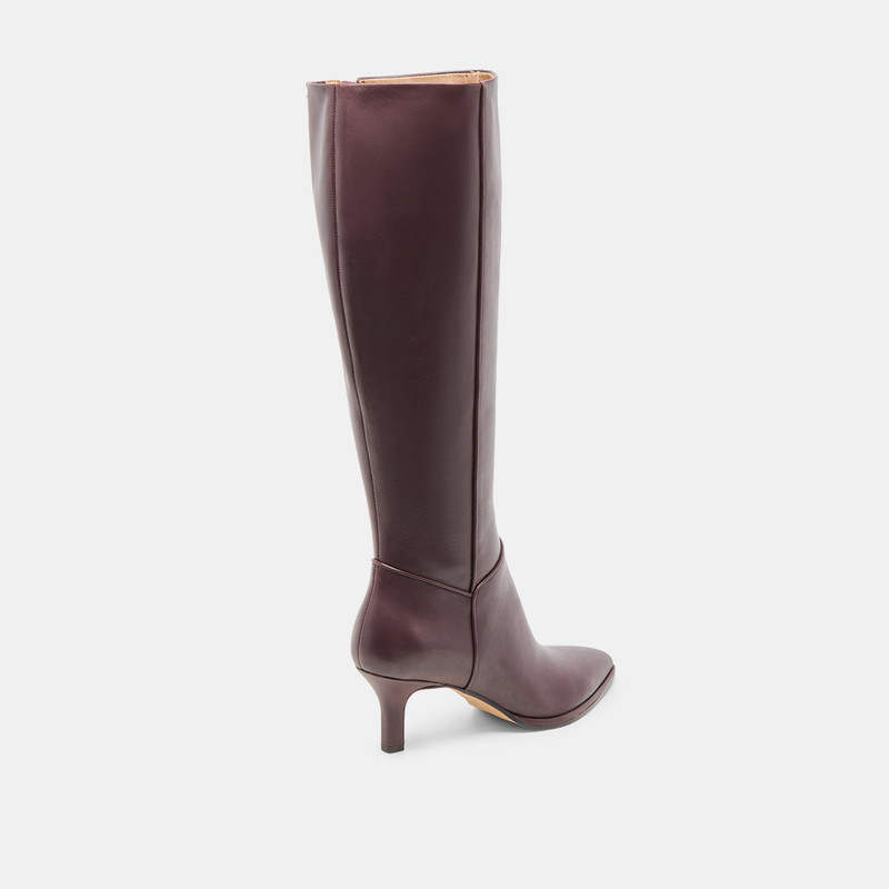 ALDY WIDE CALF BOOTS MULBERRY LEATHER 4