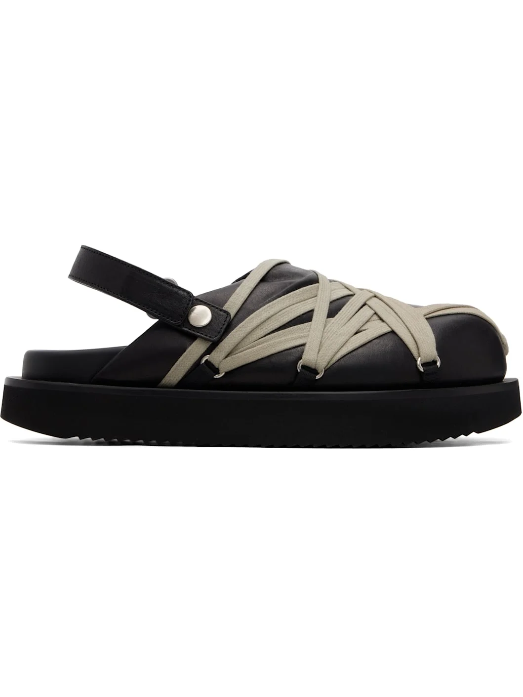 Black Tower Padded Megalace Platform Loafers - 1
