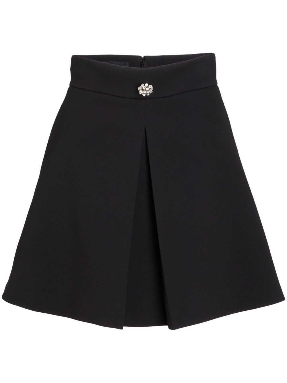 decorative-button A-line mini skirt - 1