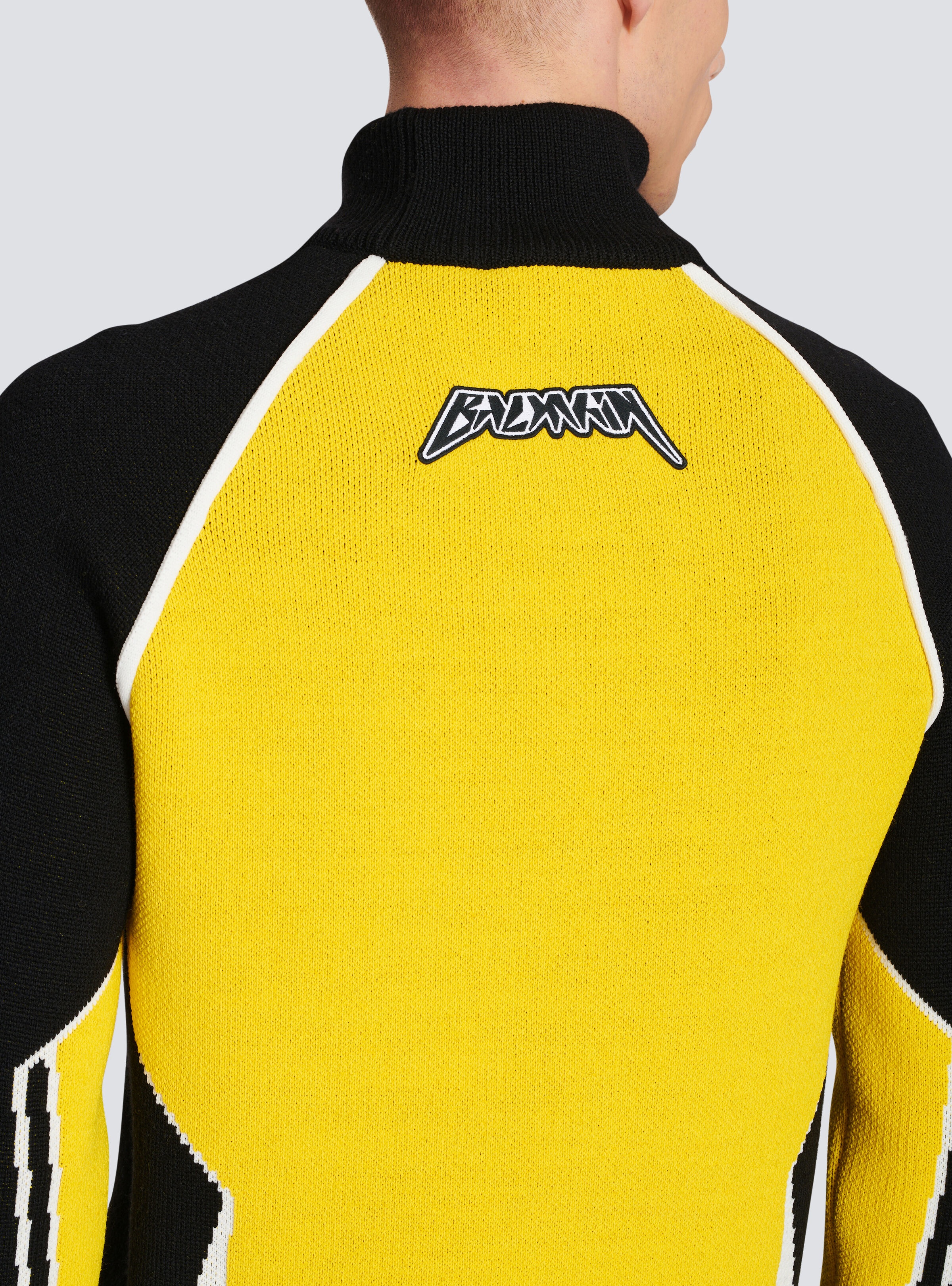 Wool jumper with embroidered Balmain logo - 6