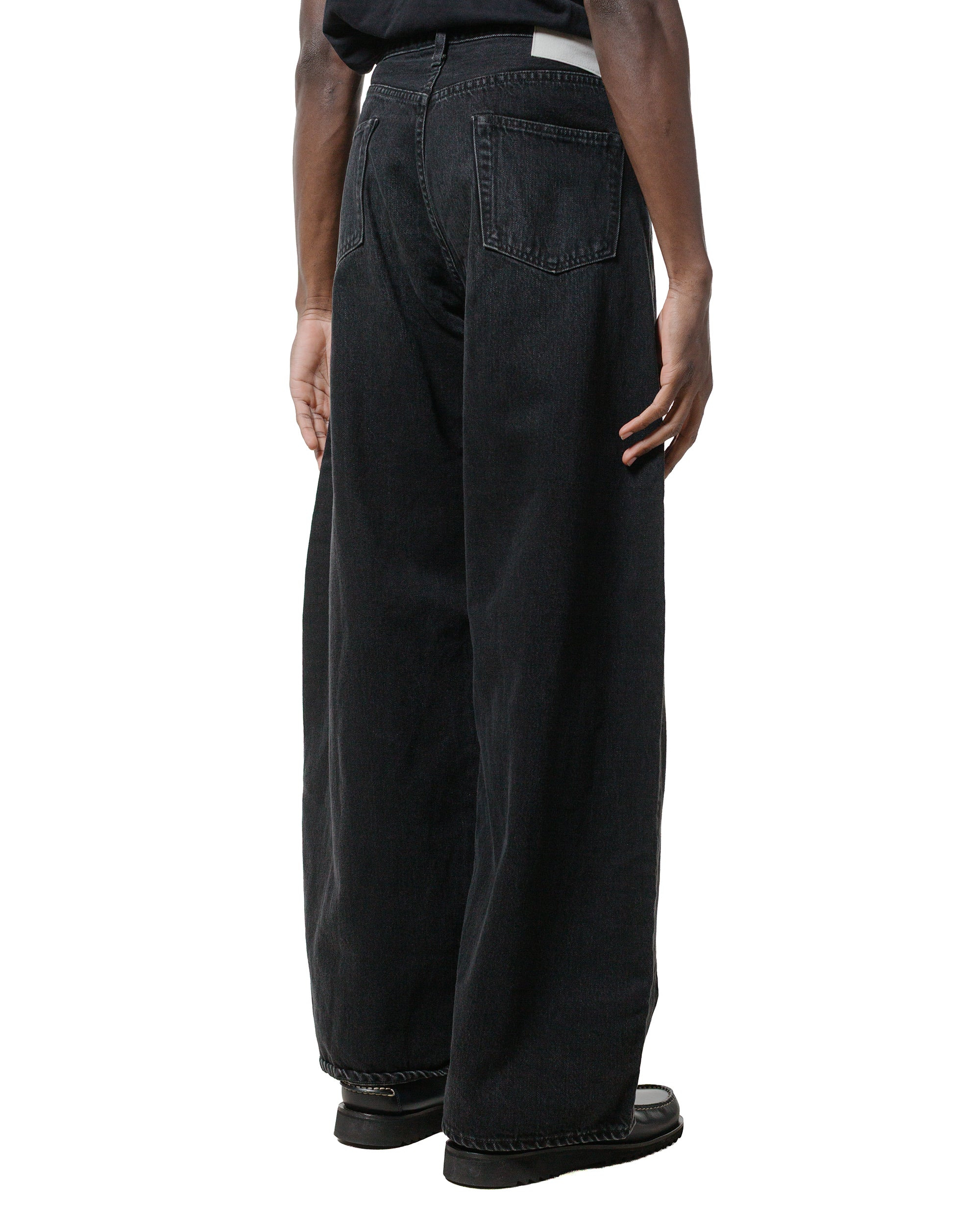 Deformation Wide Denim Jeans Black - 3