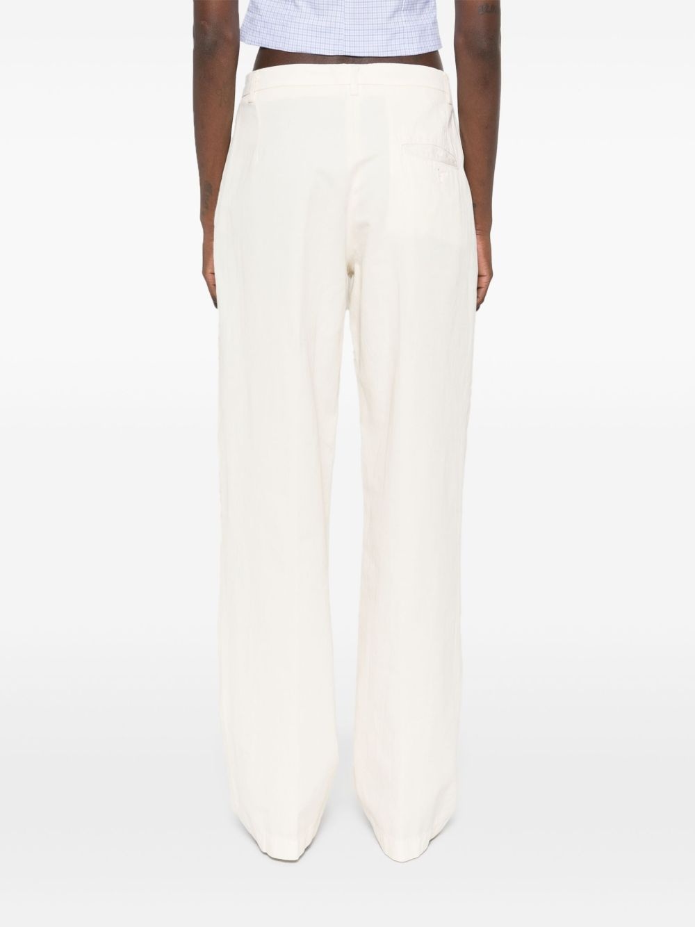 pleat-detailing trousers - 4