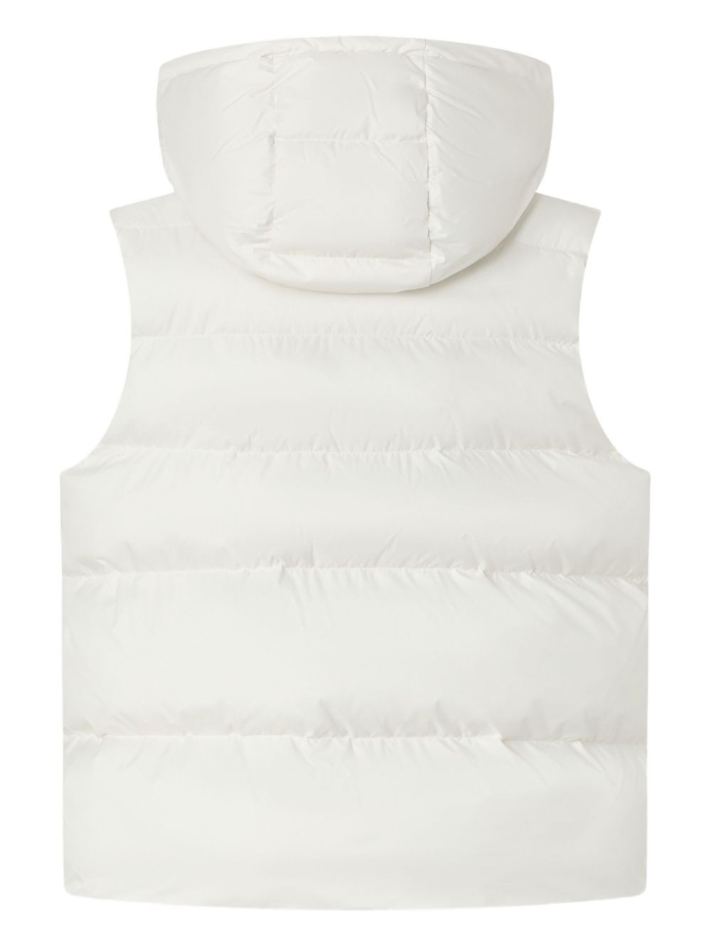 hooded quilted gilet - 2