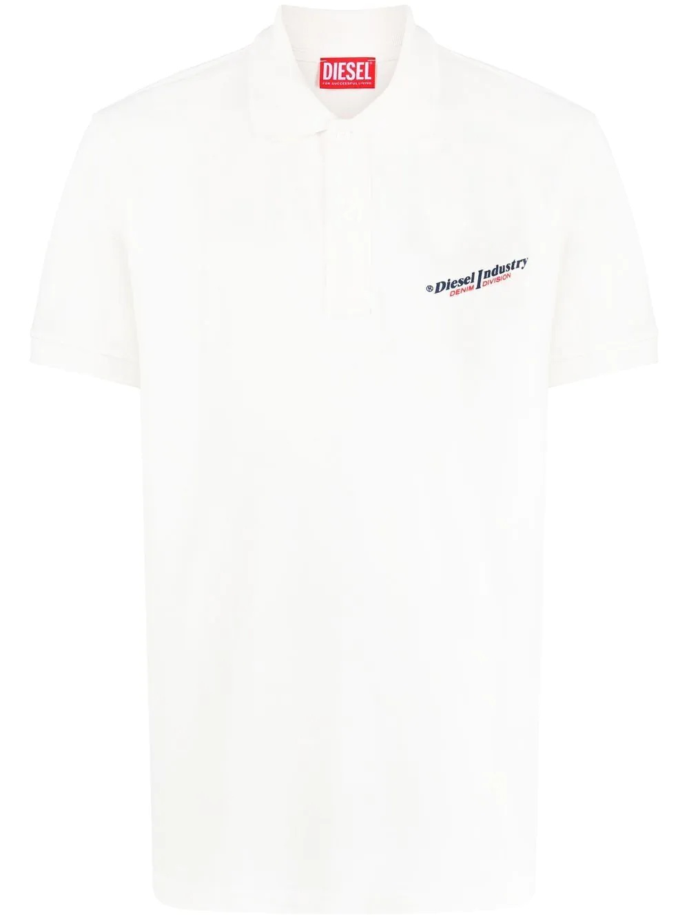 logo-print short-sleeved polo shirt - 1