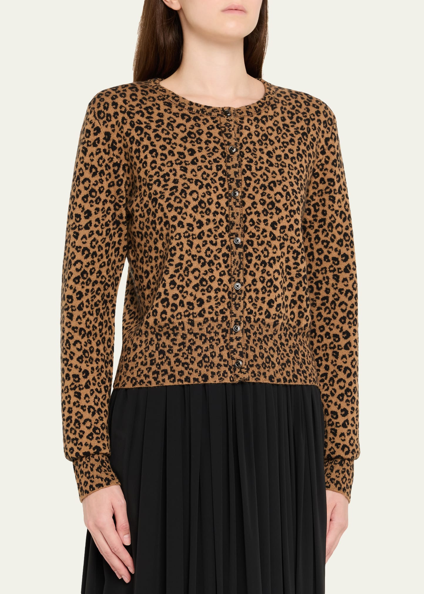 Leopard Cashmere Baby Cardigan - 4
