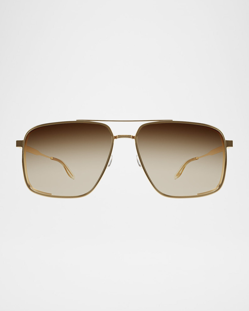 x 007 Men's Scaramanga Titanium Aviator Sunglasses 1