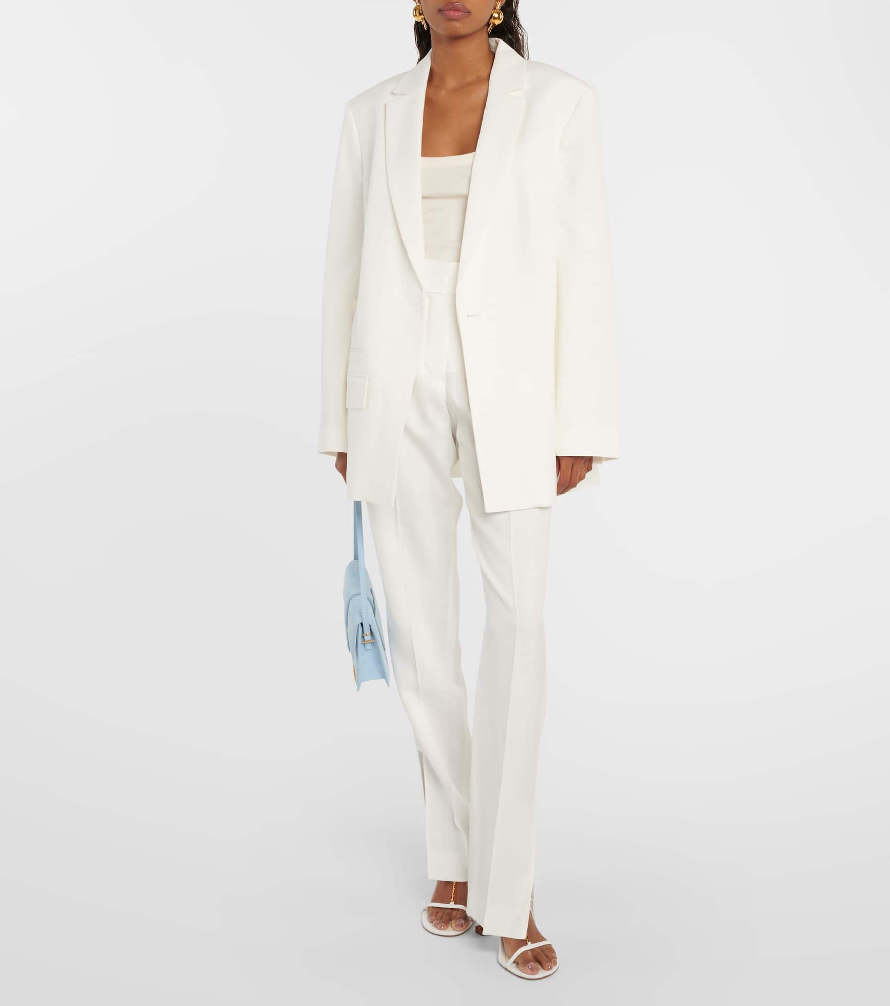 Le Pantalon Tibau side-slit slim pants - 2