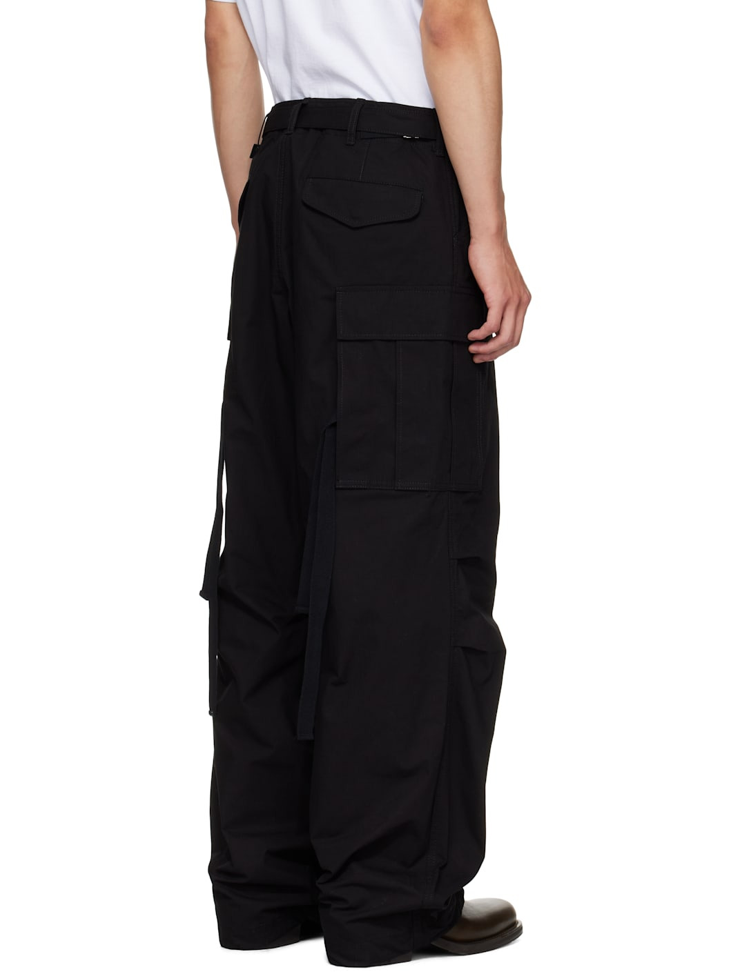 Black Ripstop Cargo Pants - 3