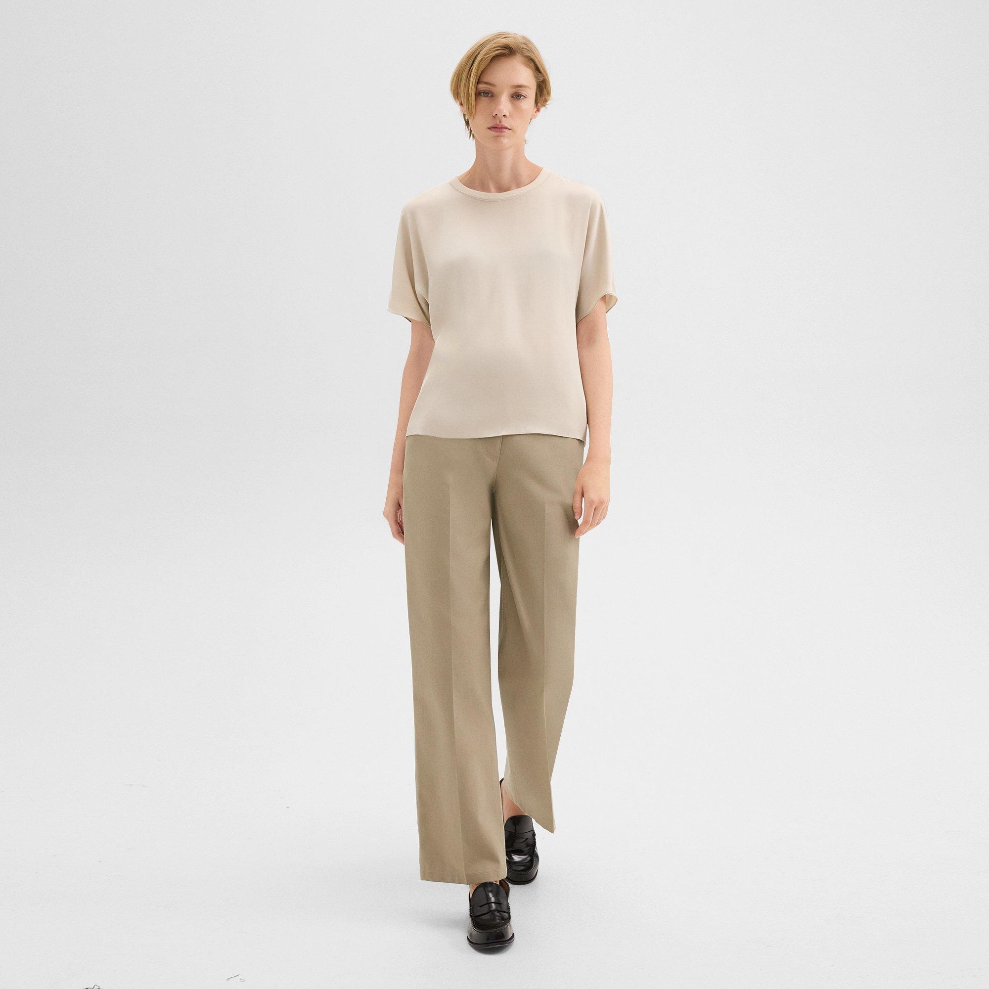 Dolman Sleeve Tee in Recycled Satin - 6