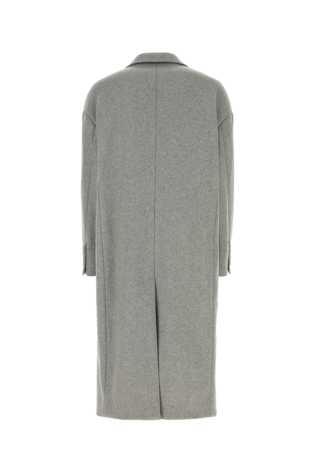 Grey wool blend coat - 2