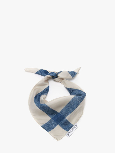 JW Anderson SILK SCARF WITH LOGO MOTIF outlook