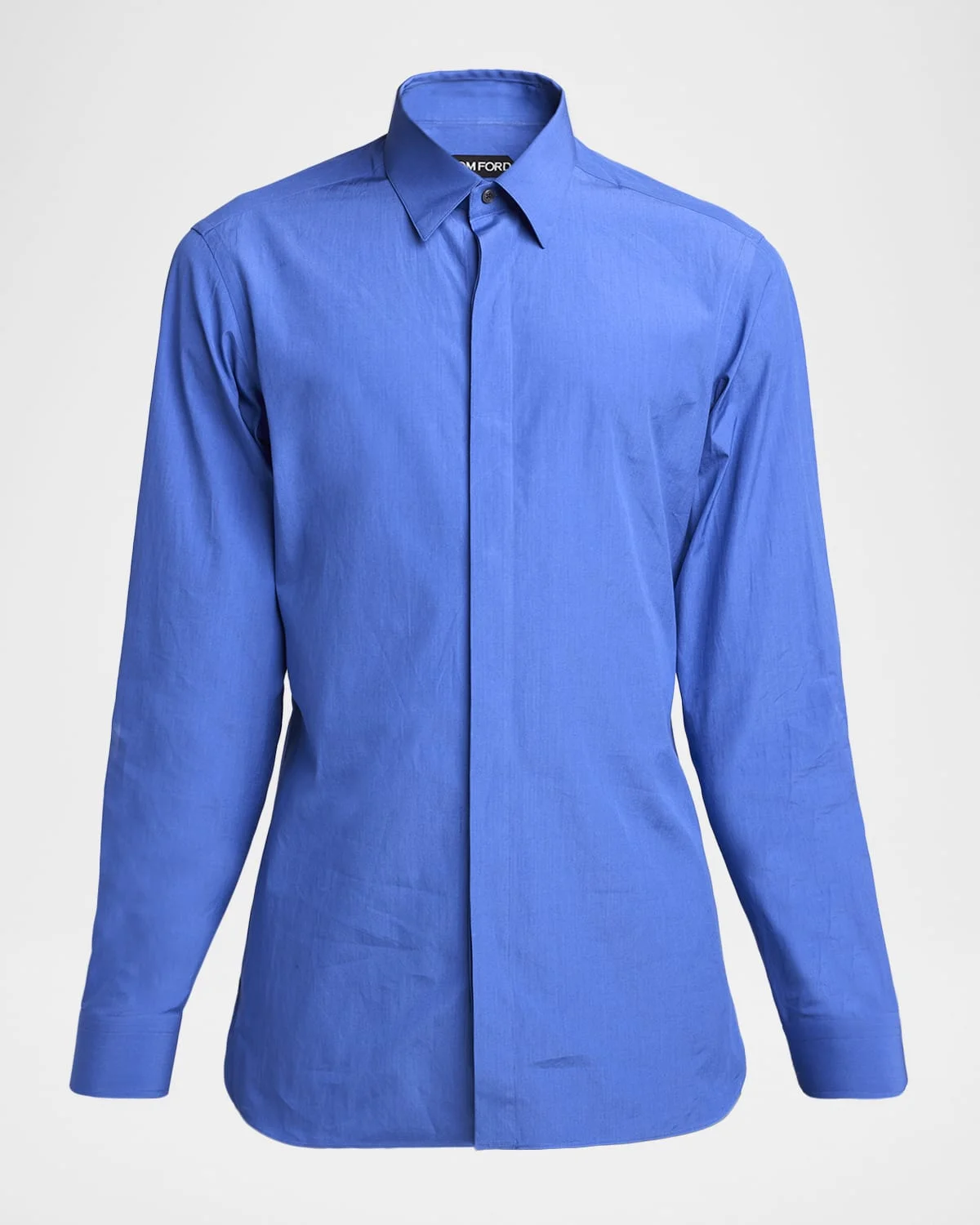 Men's Piece-Dyed Cotton Poplin Dress Shirt - 1
