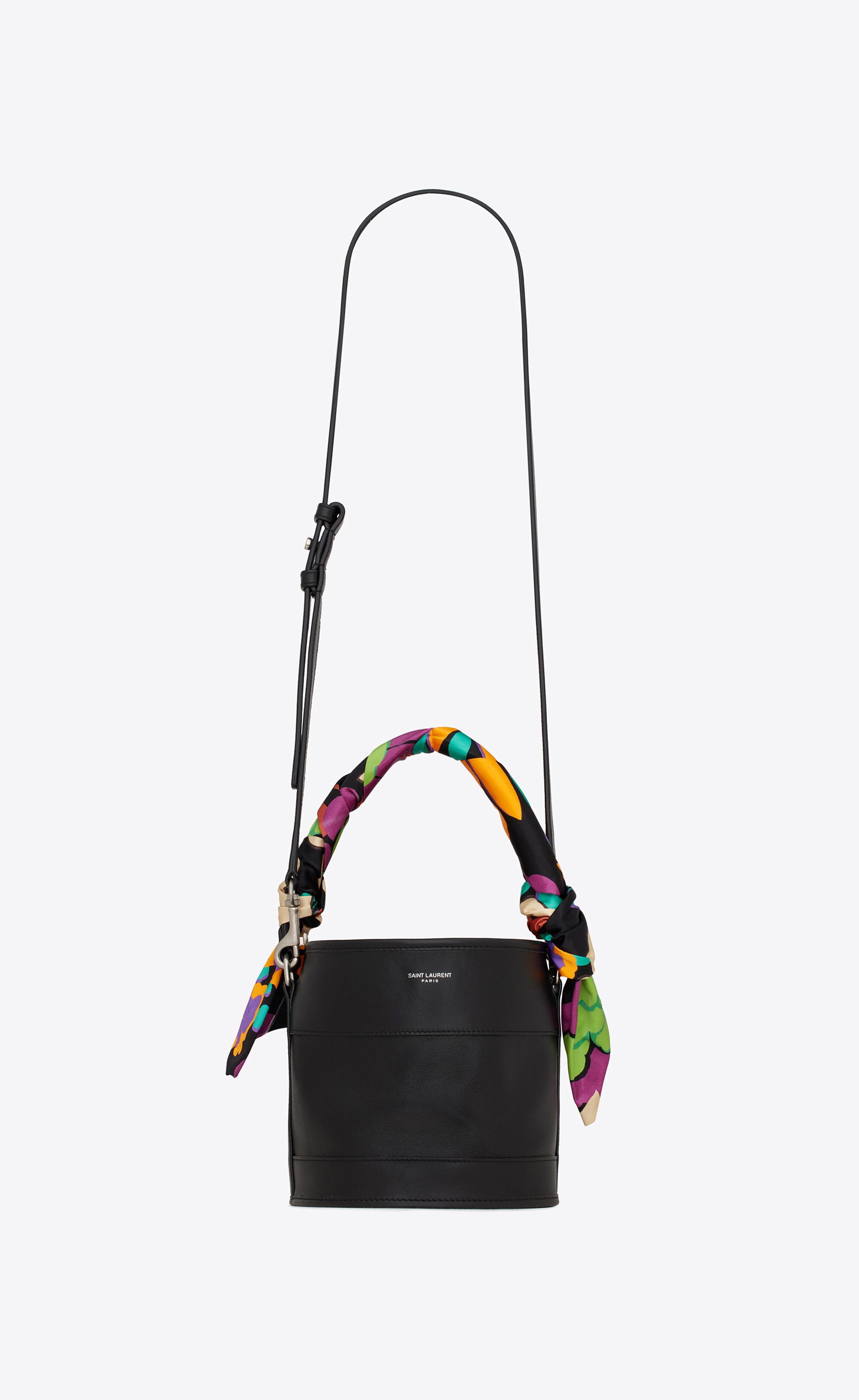 bahia small bucket bag in smooth leather - 1