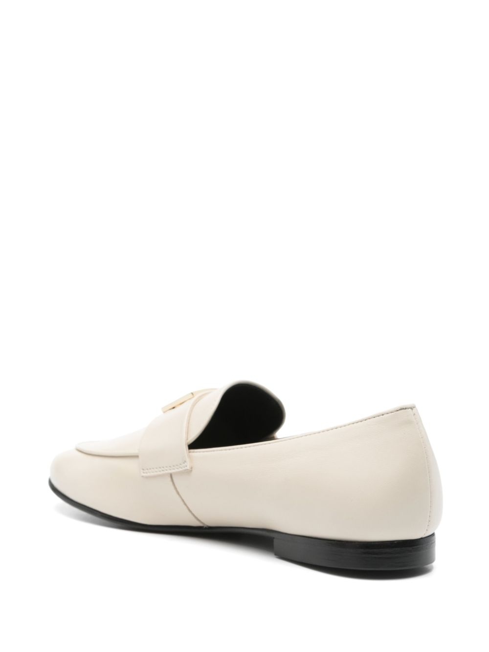 logo plaque loafers - 3
