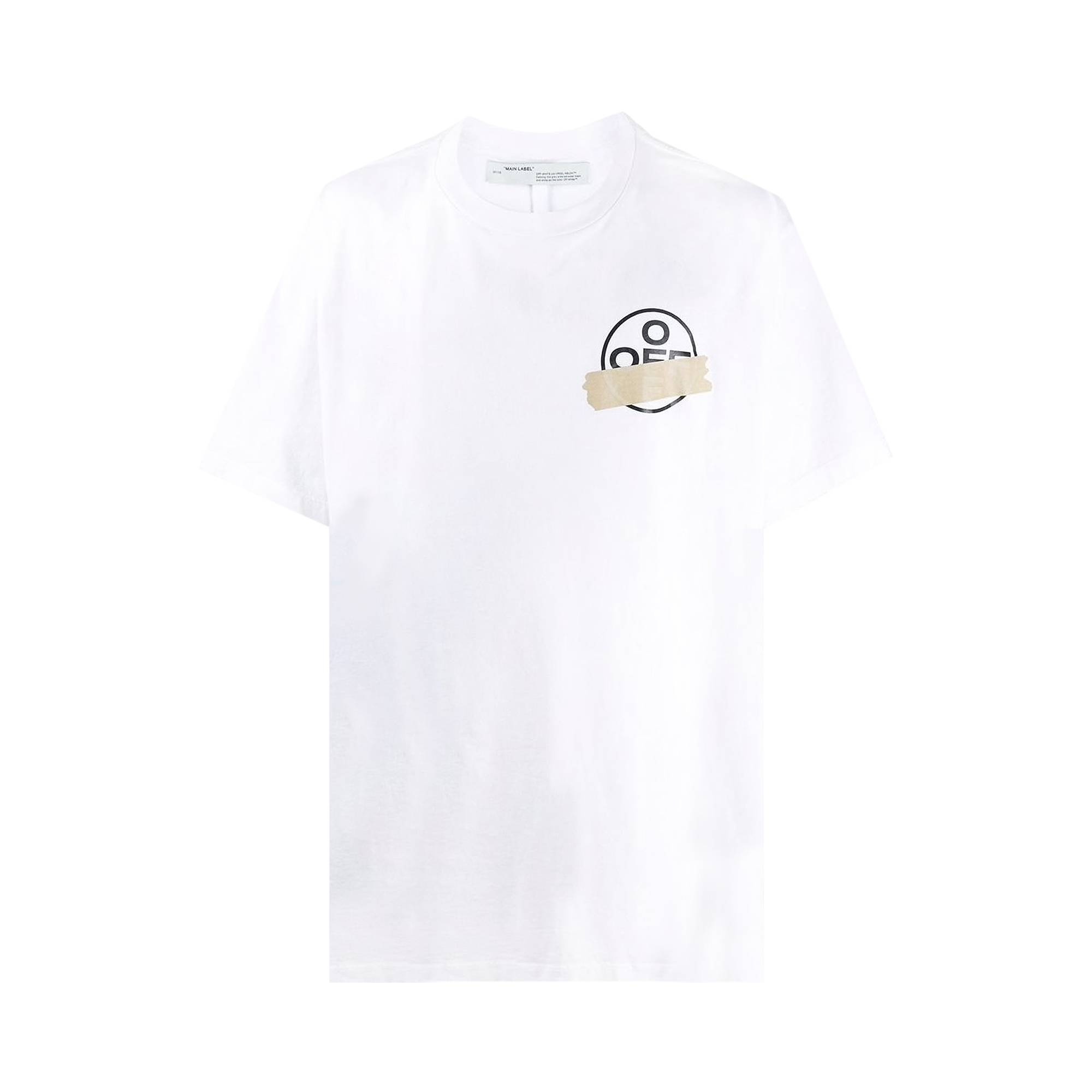Off-White Tape Arrows Short Sleeve Over Tee 'White' - 1