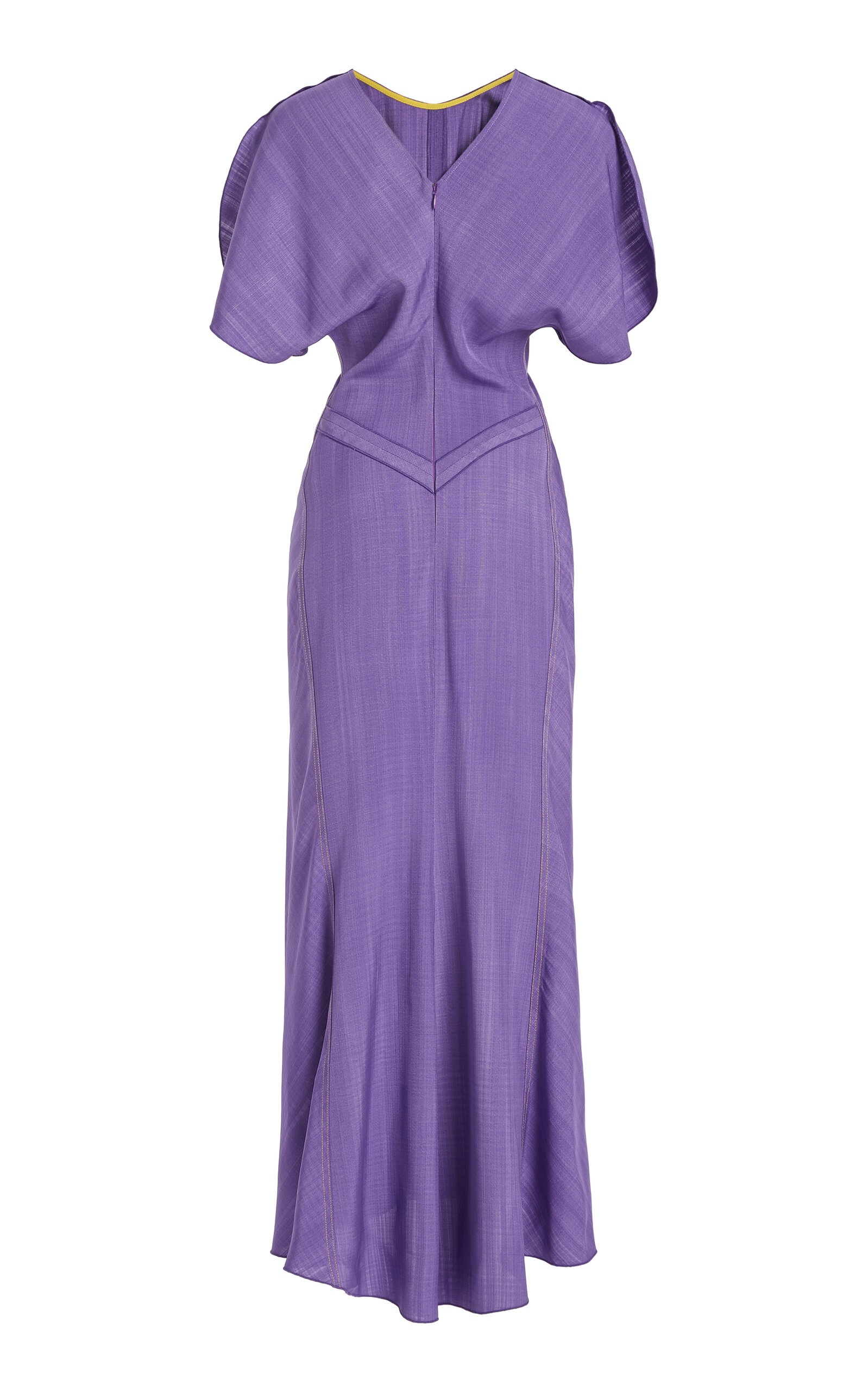 Gathered Midi Dress purple - 5