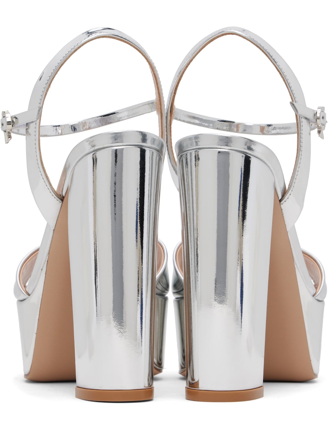 Silver Marlena Heeled Sandals - 2