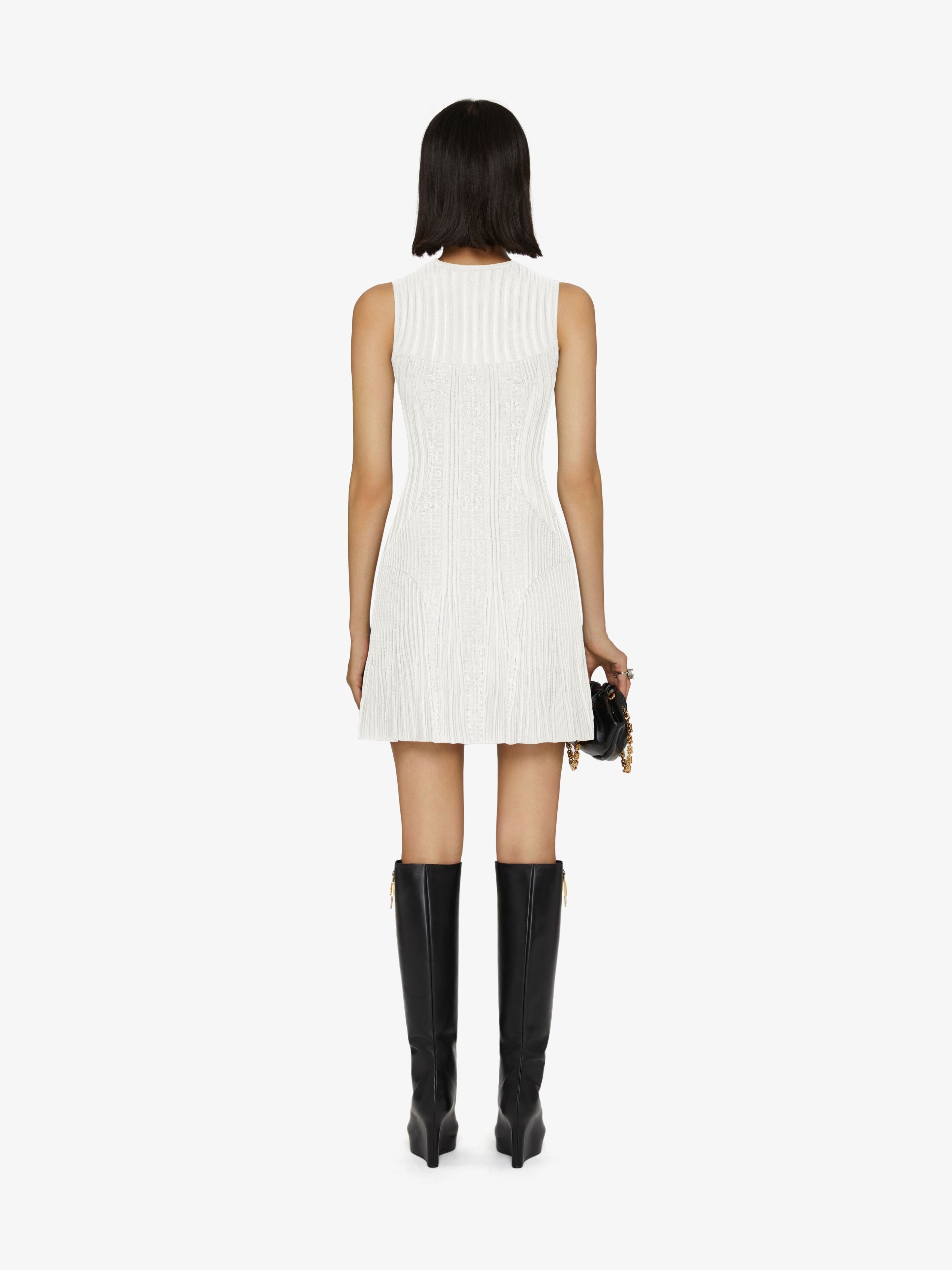 4G JACQUARD SLEEVELESS DRESS - 4