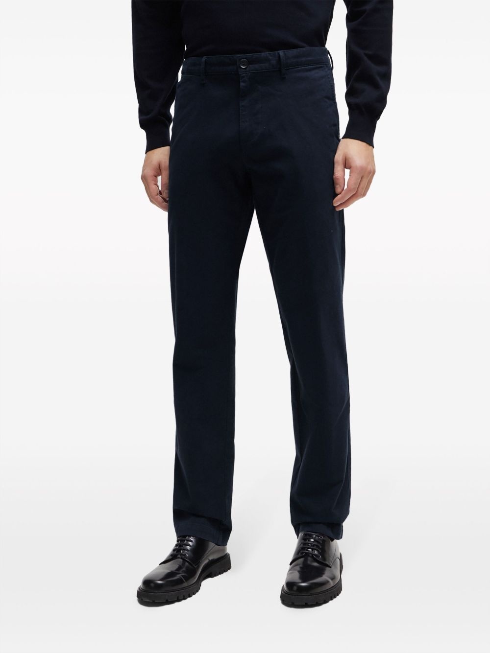 mid-rise straight-leg chinos - 3