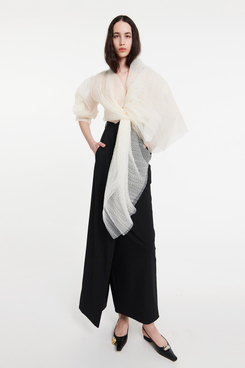 DECONSTRUCTED TROUSERS SKIRT BLACK 5