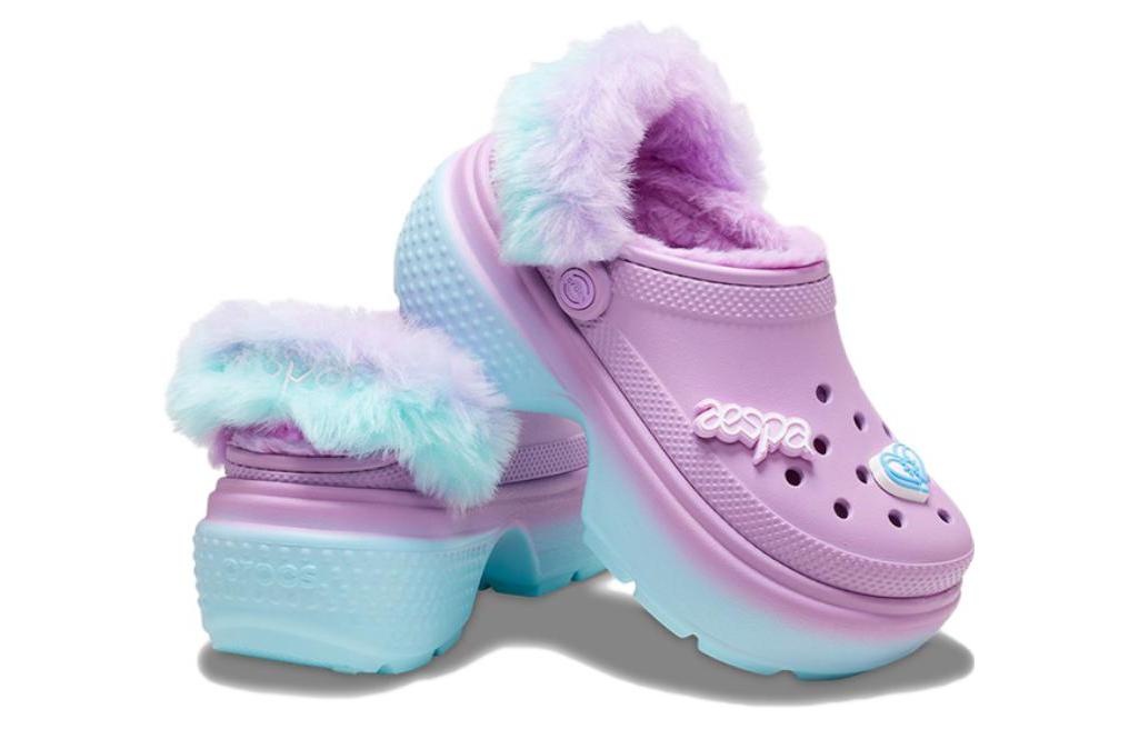 Crocs x Aespa Clogs 'Lilac Blue' 208688-90H - 4