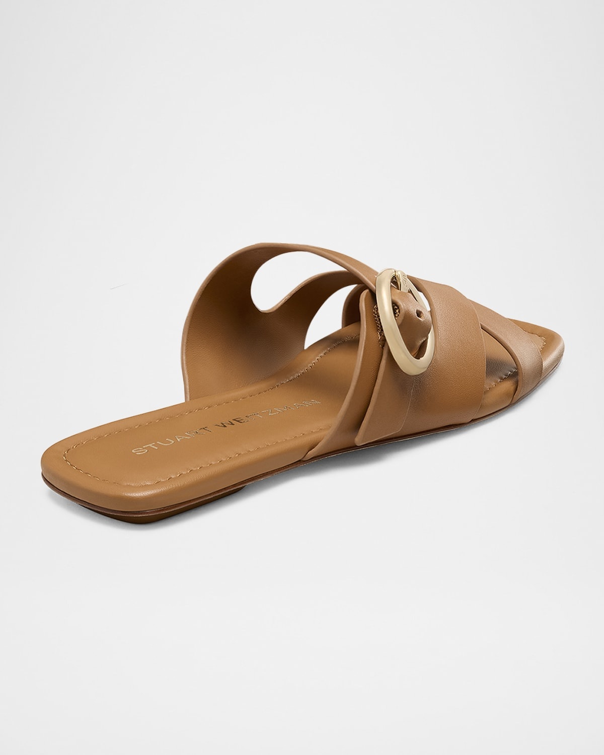 Villa Leather Slide Sandals - 3