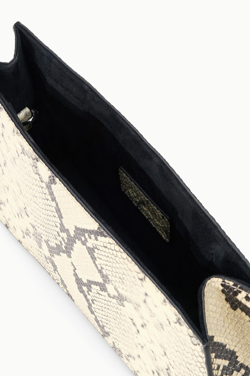 STAUD COCO SHOULDER BAG WHITE SNAKE 5