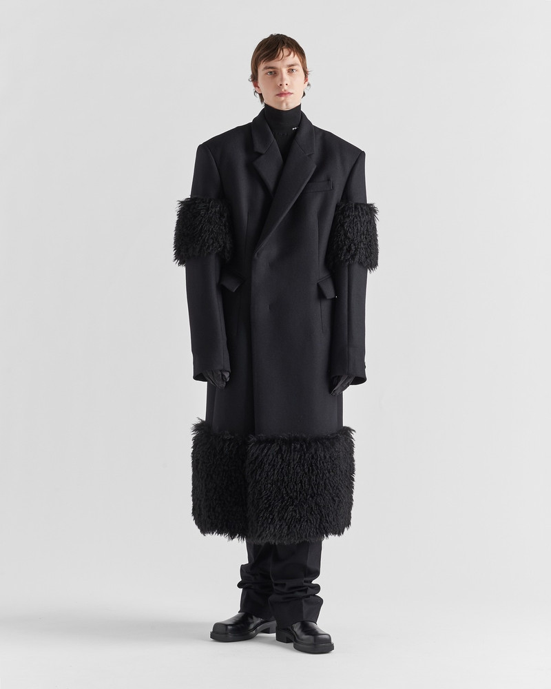 Prada Double-breasted wool coat outlook