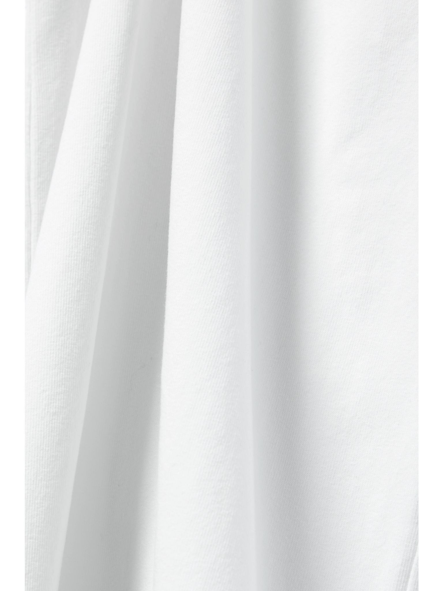 Embroidered stretch-cotton jersey maxi dress White - 4
