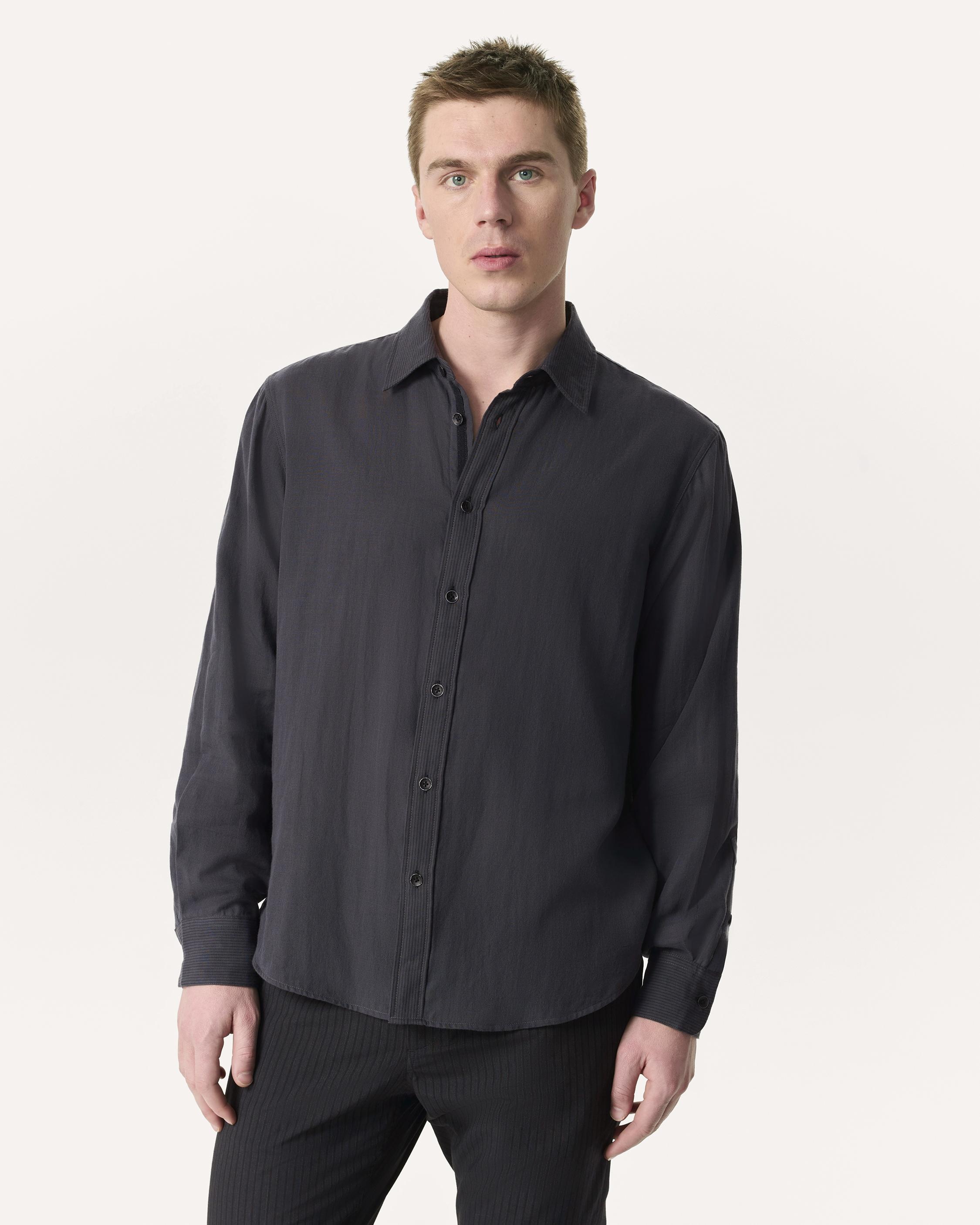 Finch Striped Cotton Gauze Shirt - 2