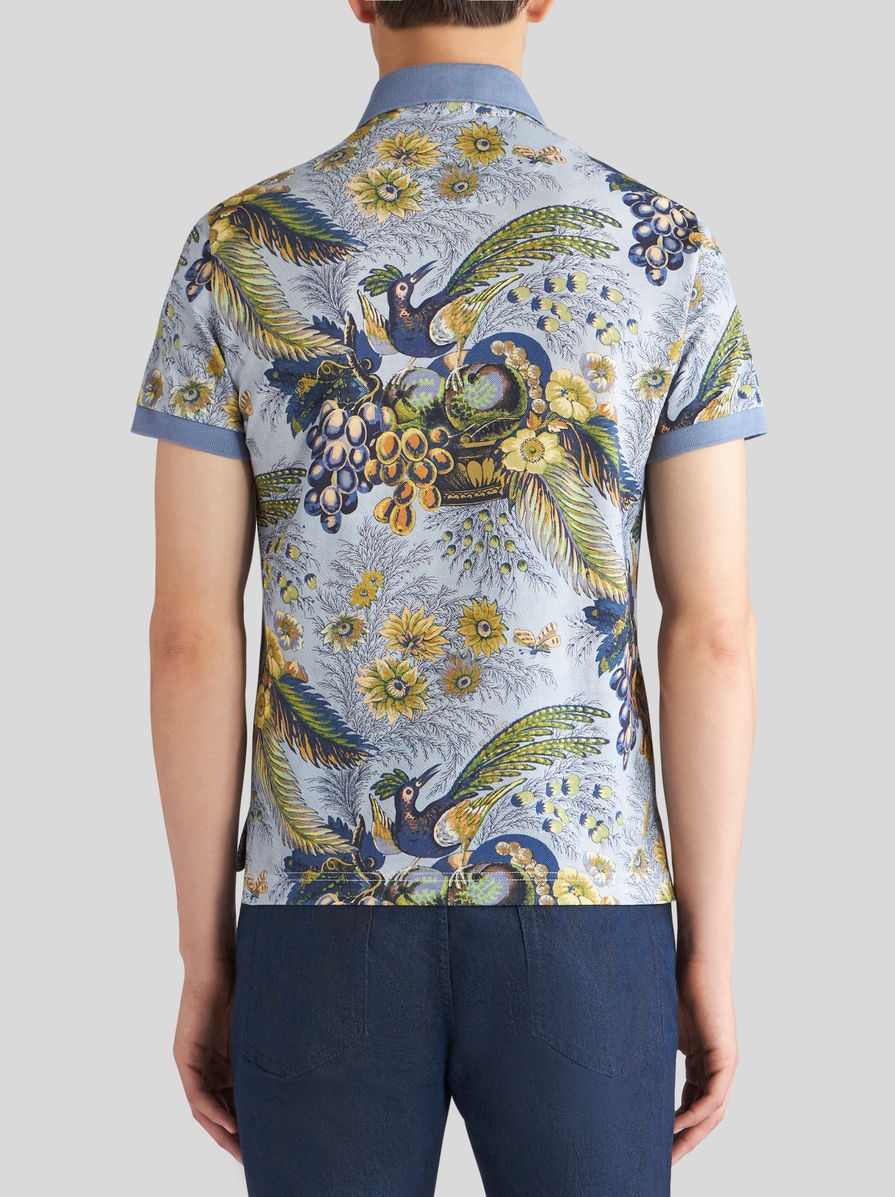 POLO SHIRT WITH FLORAL PRINT - 4