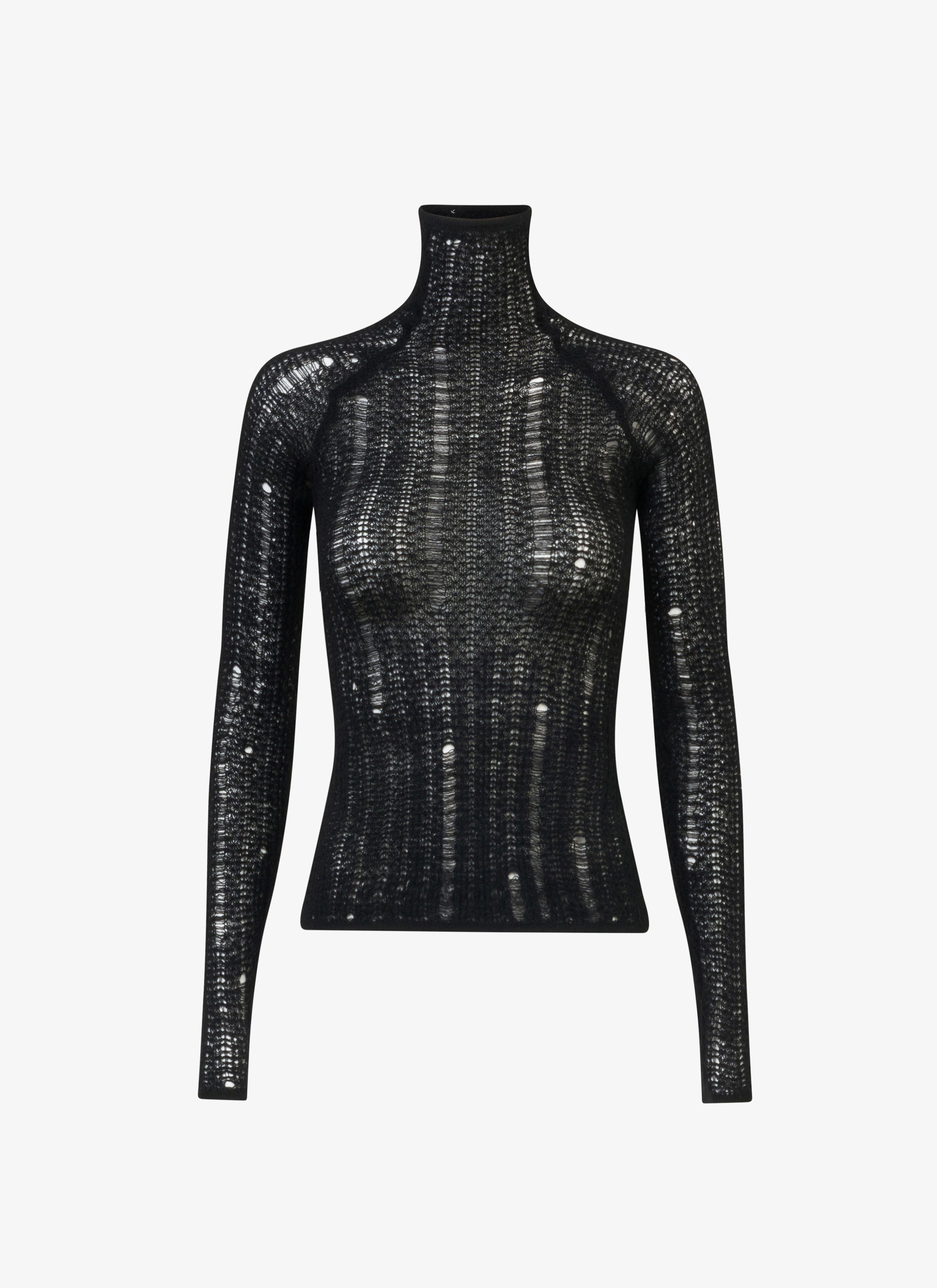 LADDER LACE ROLLNECK - 1