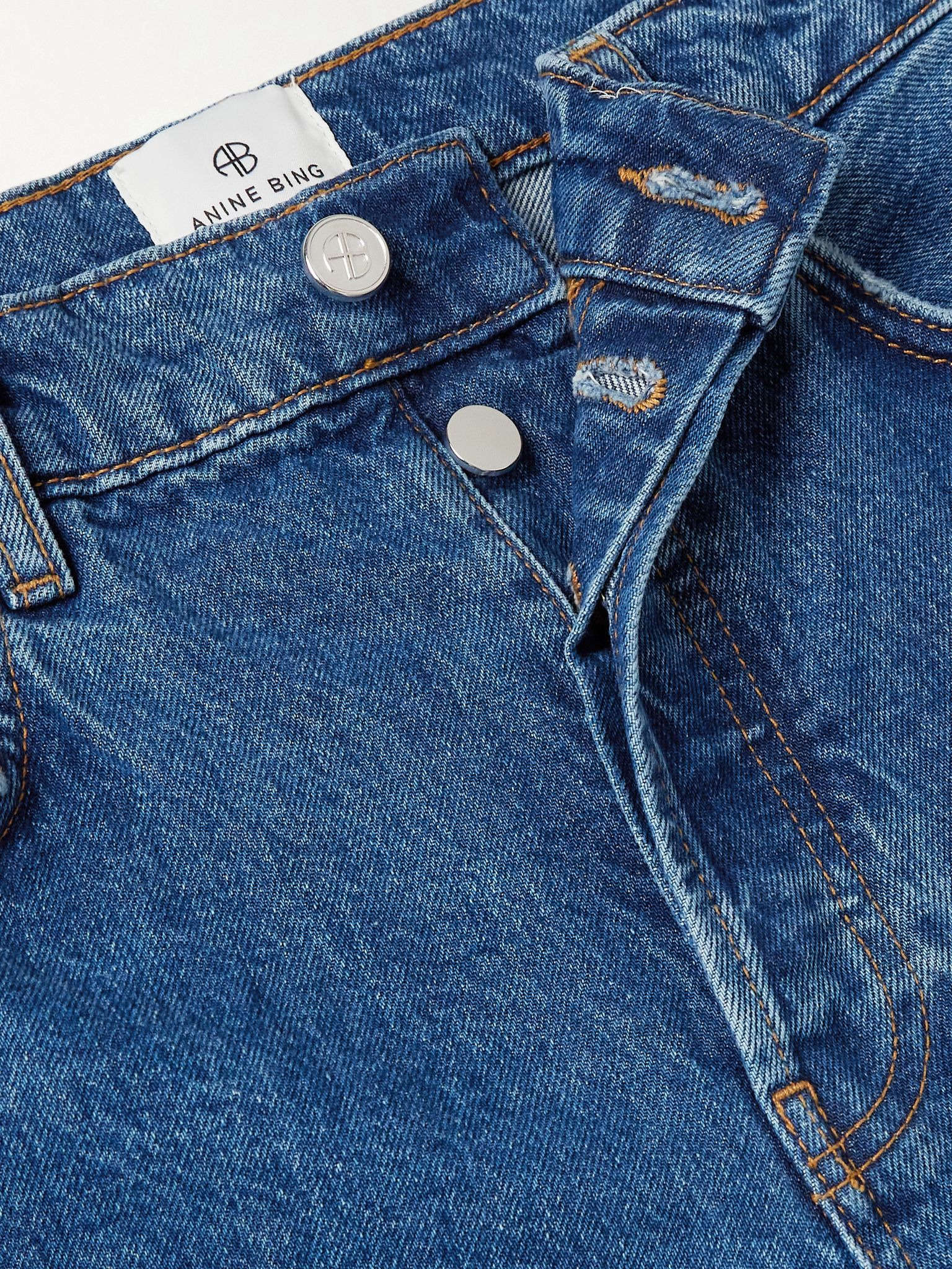 Roy mid-rise straight-leg jeans Dark denim - 5
